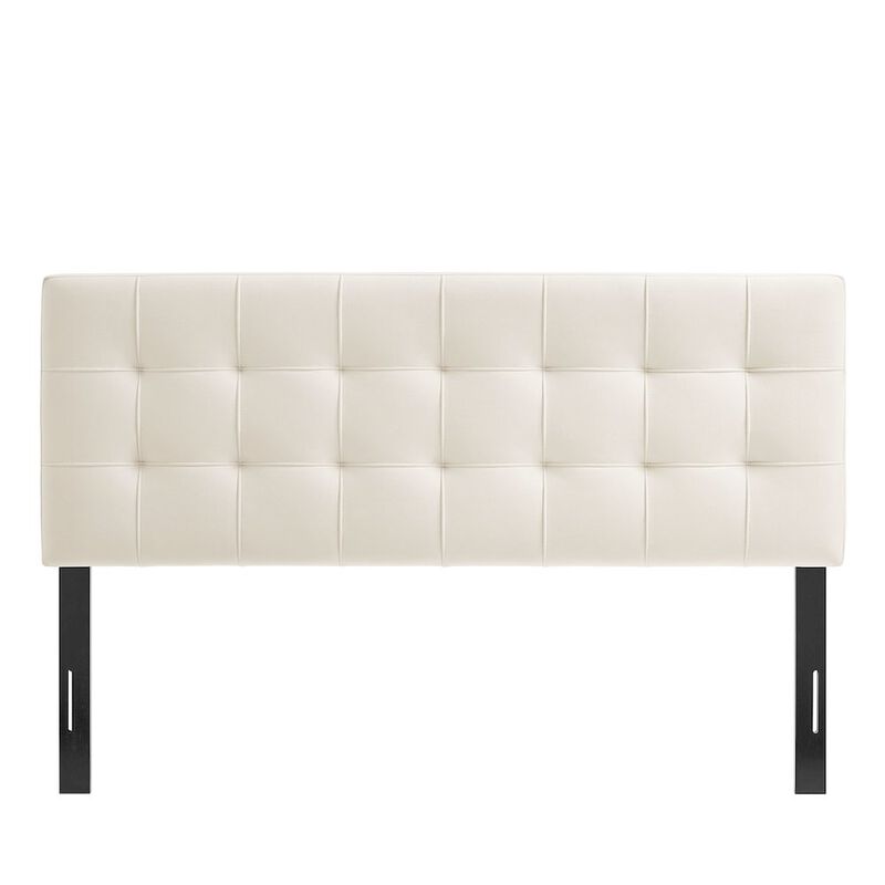Lily Stain-Resistant Performance Velvet Queen Size Headboard image number 4