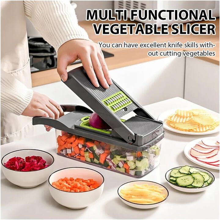 16 in 1 Multi Functional Vegetable Chopper Slicer Dicer