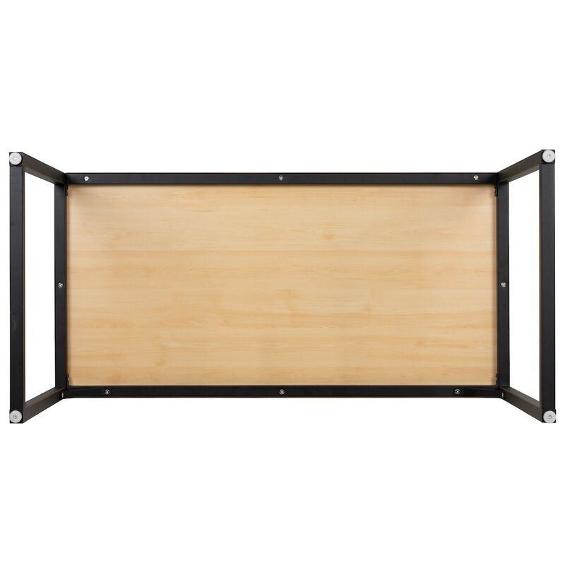 Flash Furniture Office Computer Desk and Home Office Desk - 47" Long (Maple/Black) image number 6