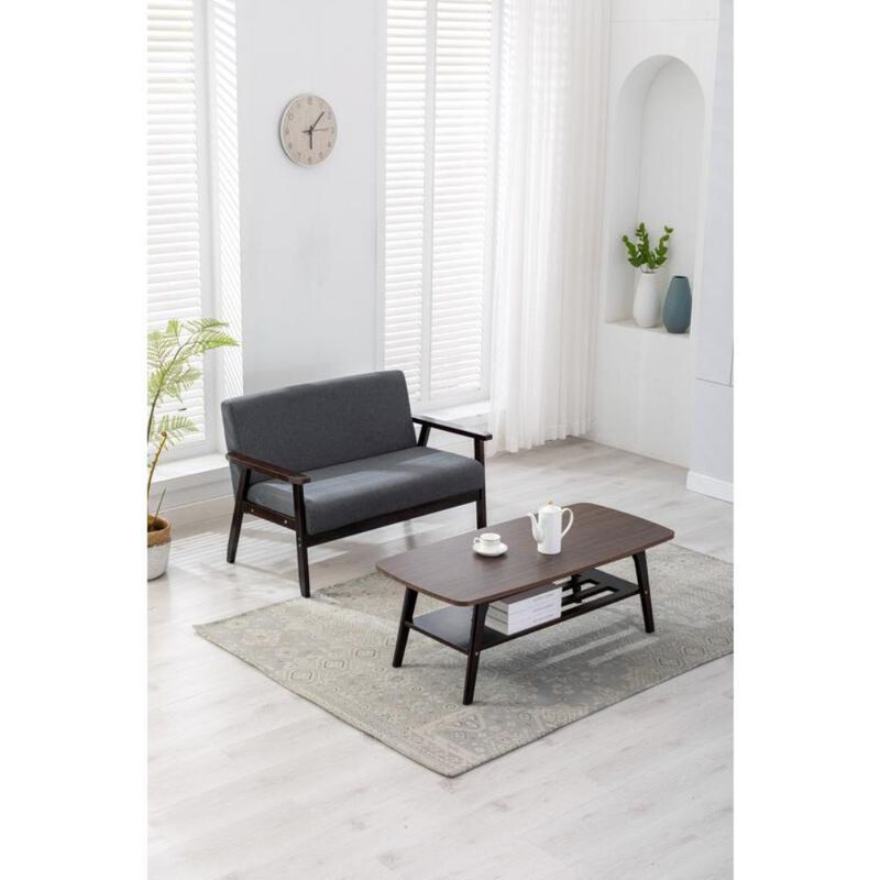Bahamas Espresso Coffee Table and Loveseat Set