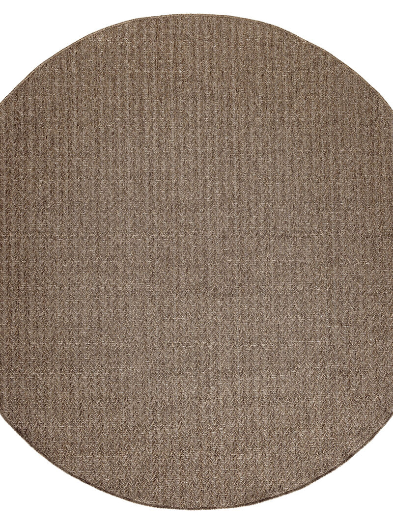 Tulum TLM02 Brown 8' x Round Rug