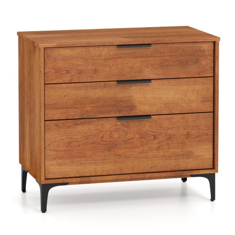 Hivvago 3 Drawer Dresser with Interlock System for Bedroom Living Room