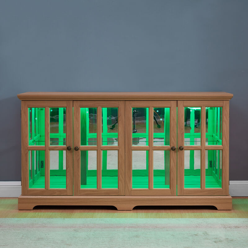 Medsem RGB Light Strip Curio Display Cabinet image number 3