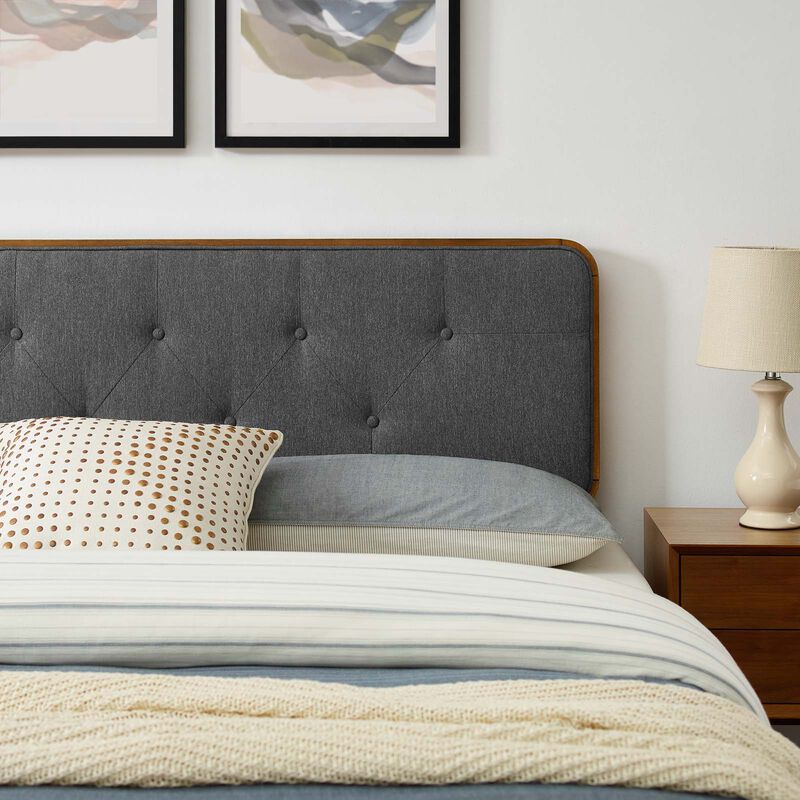 Modway - Bridgette Full Wood Platform Bed with Splayed Legs image number 1
