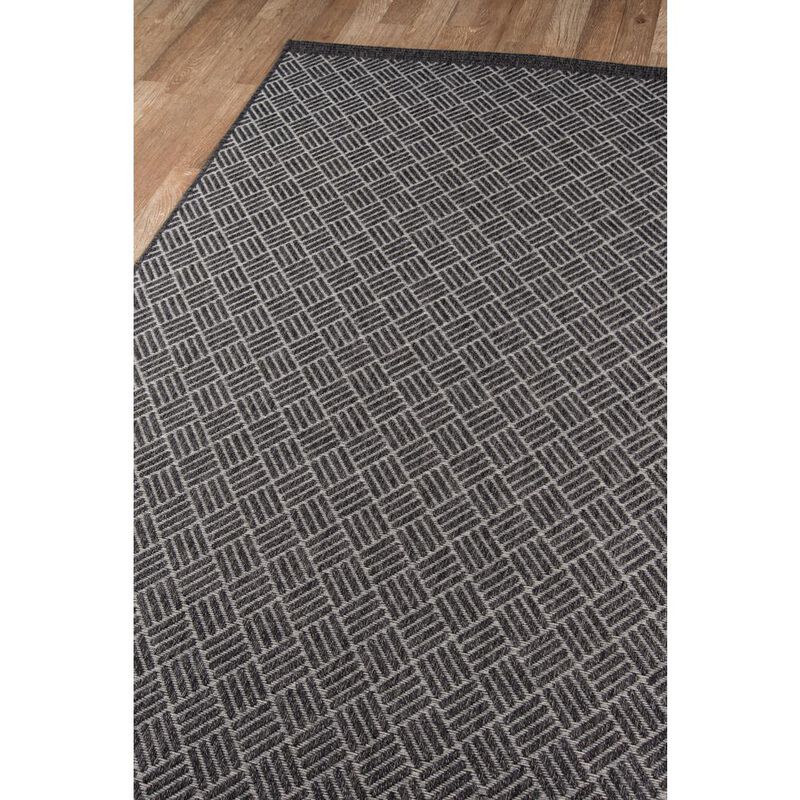 Momeni Contemporary Runner Area Rug, Charcoal, 2'7 X 7'6 Runner
