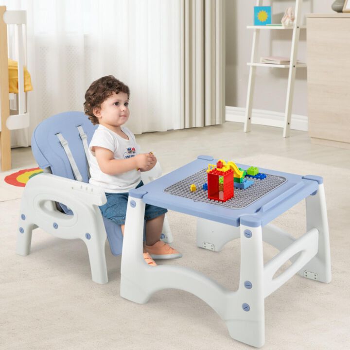 Hivvago 6-in-1 Baby High Chair with Removable Double Tray
