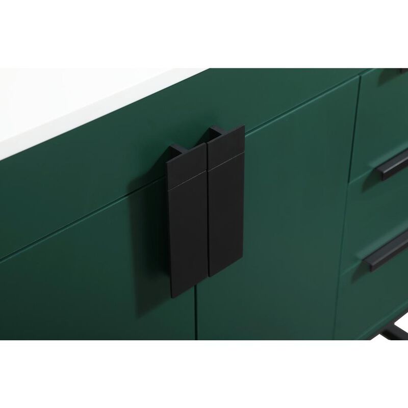 Elegant Kitchen and Bath 32 inch Single bathroom vanity in green
