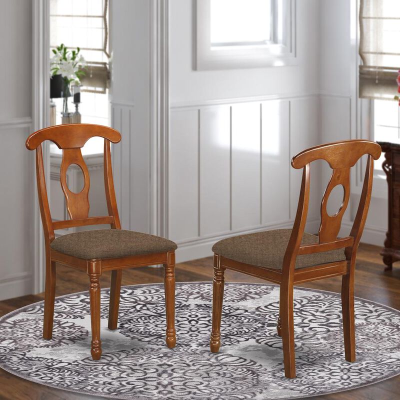 NAC-SBR-C Napoleon styled kitchen chair with Fabric seat