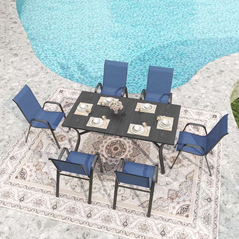 Nudcag 6-Piece Outdoor Dining Chair Set image number 2