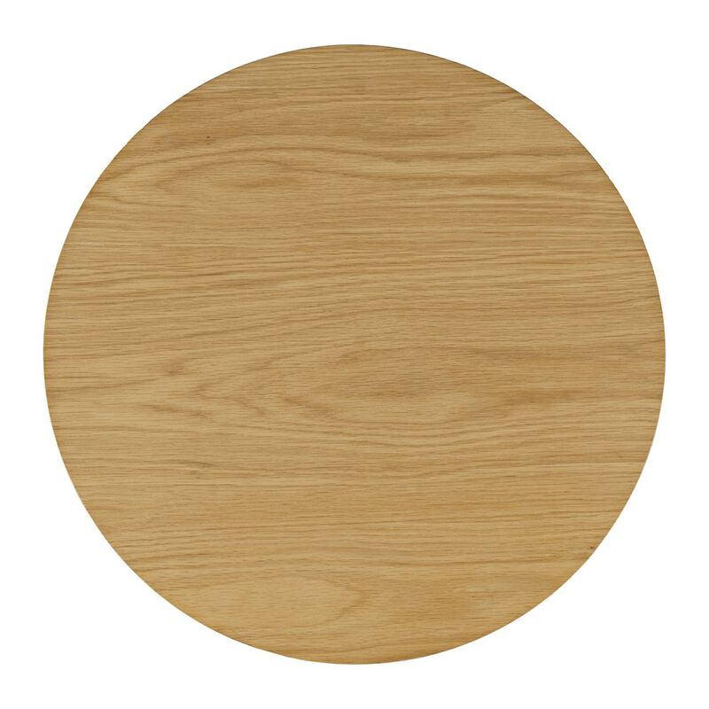 Jofran Brix Mid-Century Modern Floating Sculpture Layered Round End Table