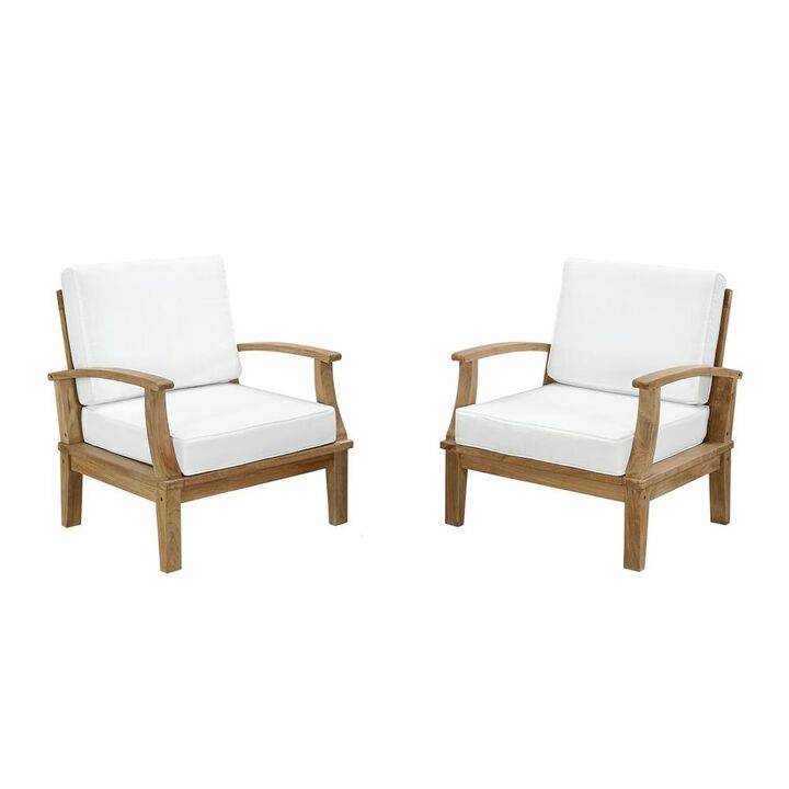 Modway Marina 2 Piece Outdoor Patio Teak Set