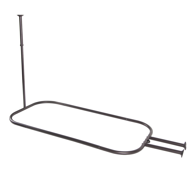 Rustproof Aluminum Hoop Shower Rod image number 0