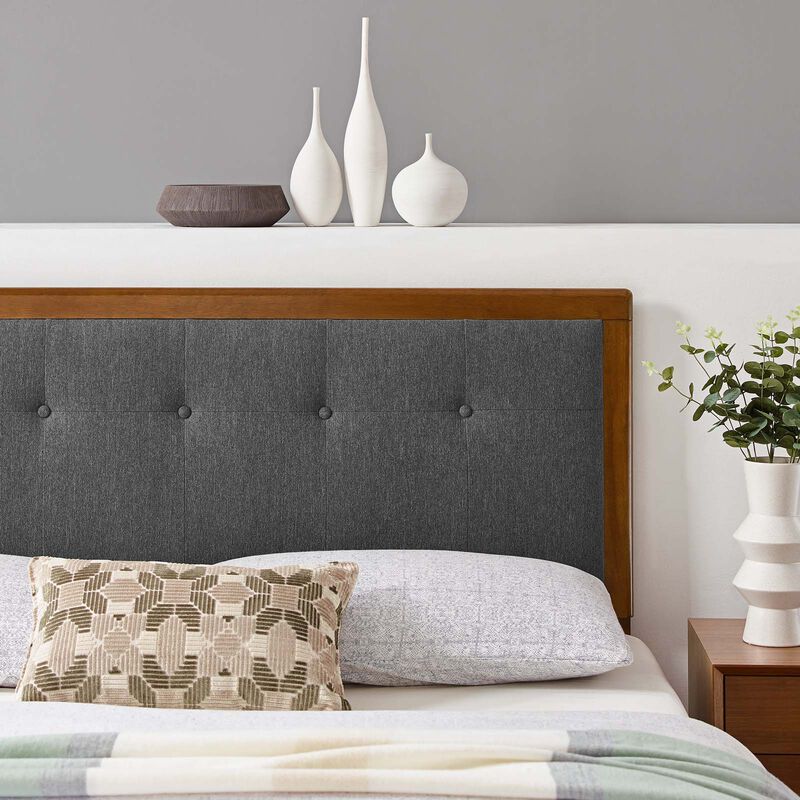 Modway - Draper Tufted King Fabric and Wood Headboard image number 1