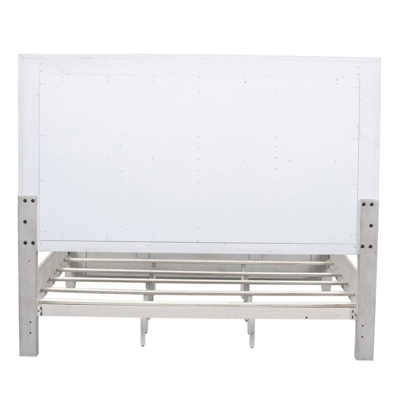 Liberty Furniture Heartland Optional King Panel Bed in Antique White w/ Tobacco Top image number 5