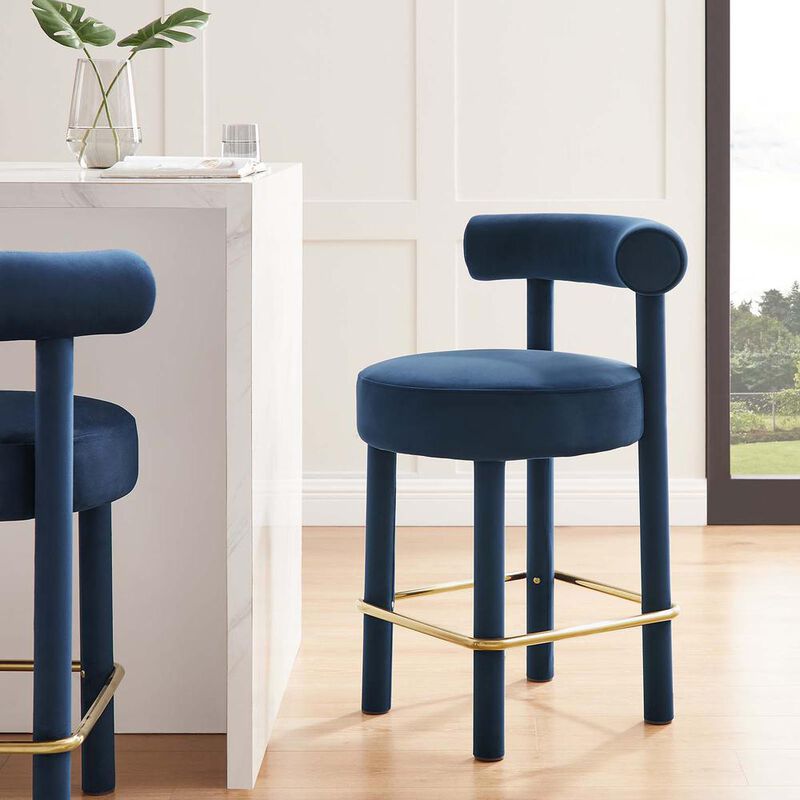Toulouse Performance Velvet Counter Stool - Set of 2 image number 8