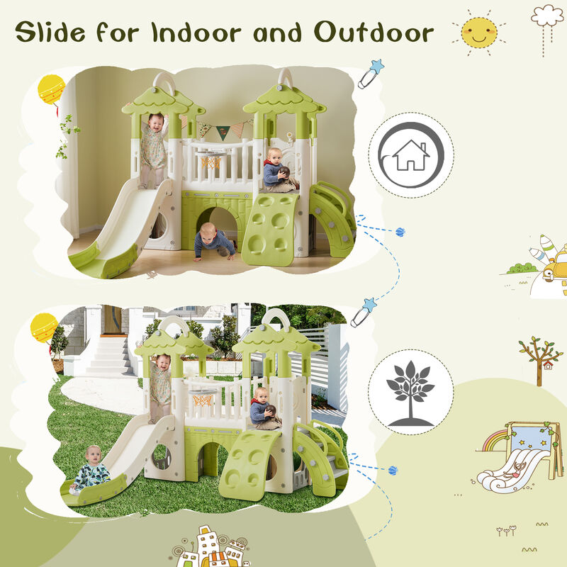 Merax Toddler Climber and Slide Set