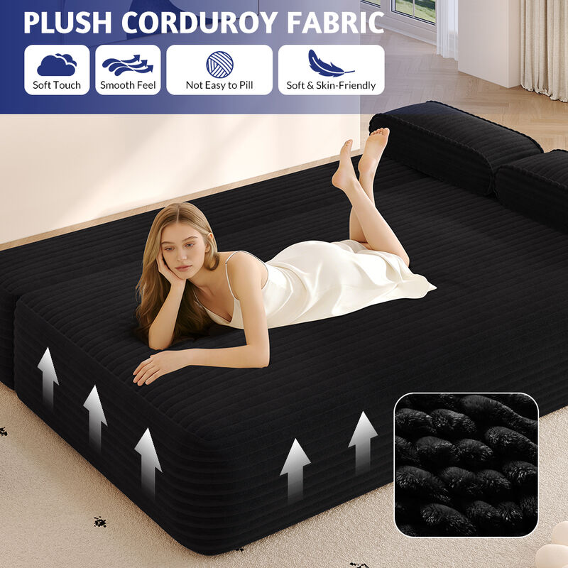Rejarv 2-in-1 Convertible Sofa Bed image number 4