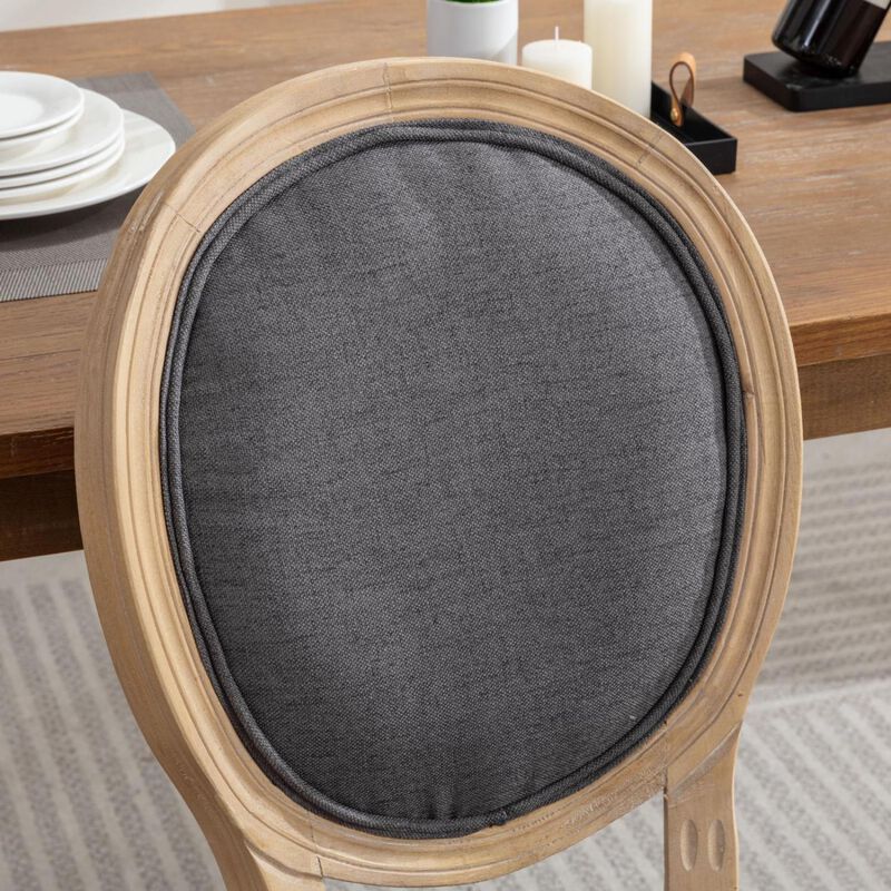 Streamdale French Style Dark Gray Dining Chairs (Set of 2) image number 9
