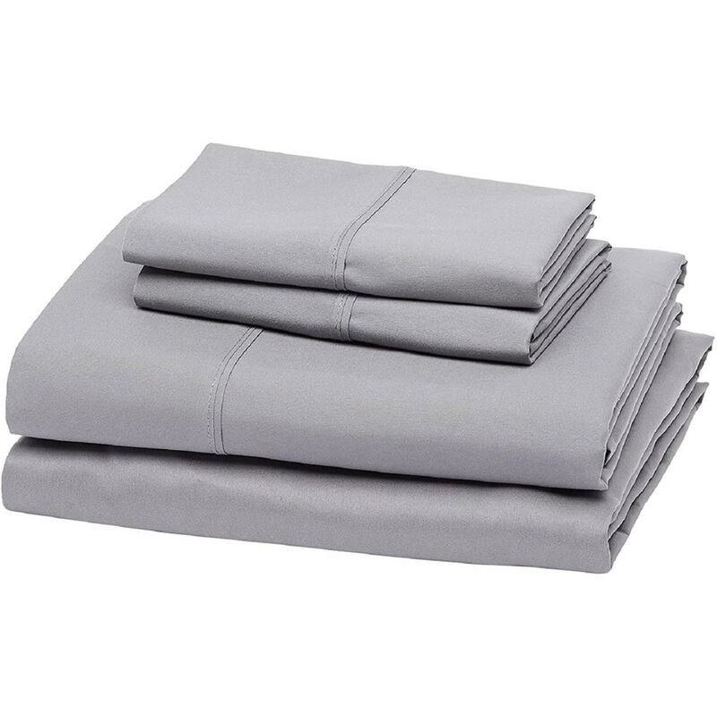 Hivvago King size Silver Grey 100-Percent Egyptian Cotton 1000 Thread Count Sheet Set