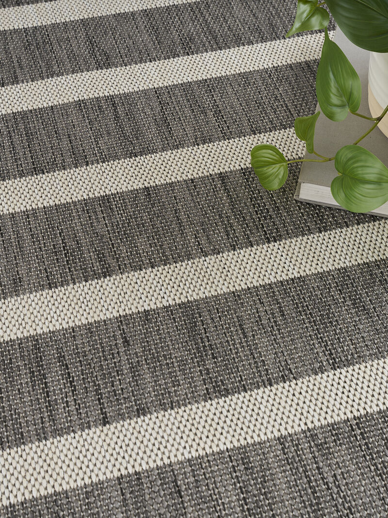 Positano POS03 Charcoal/Ivory 4' x 6' Rug