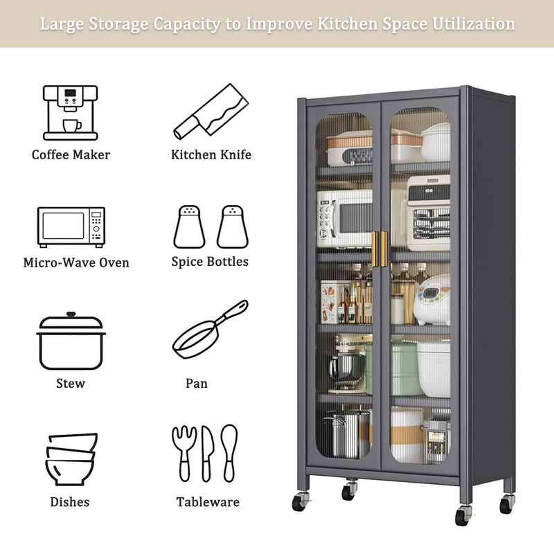 Quitve kitchen storage cabinet image number 6