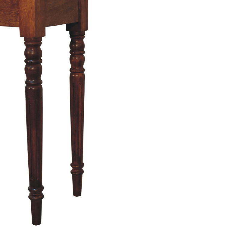 HomeRoots 24" Brown Solid Wood Writing Desk image number 5