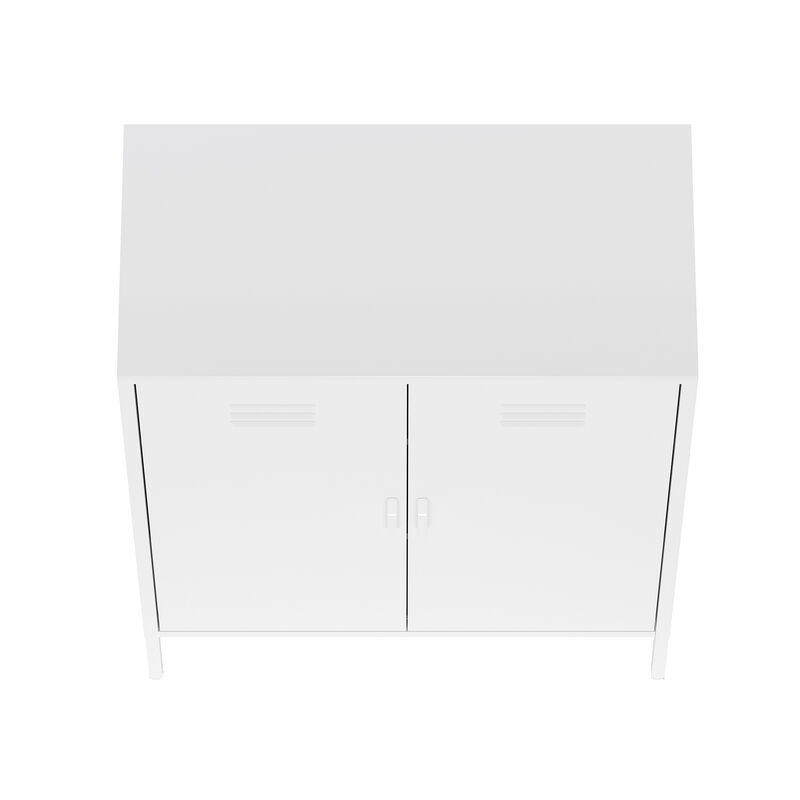 Naomi White Accent Cabinet
