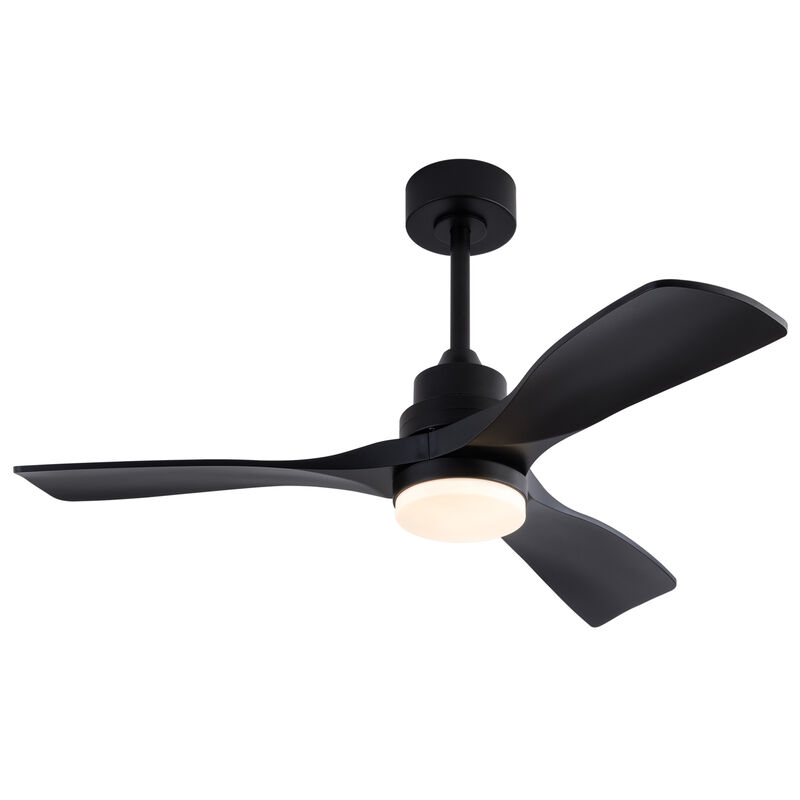 ELEMENT ACE 42 Inch Noiseless Ceiling Fan with Integrated LED Lighting, Remote Control, Reversible DC Motor, 3 Blades for Patios, Farmhouse and Home Use image number 0
