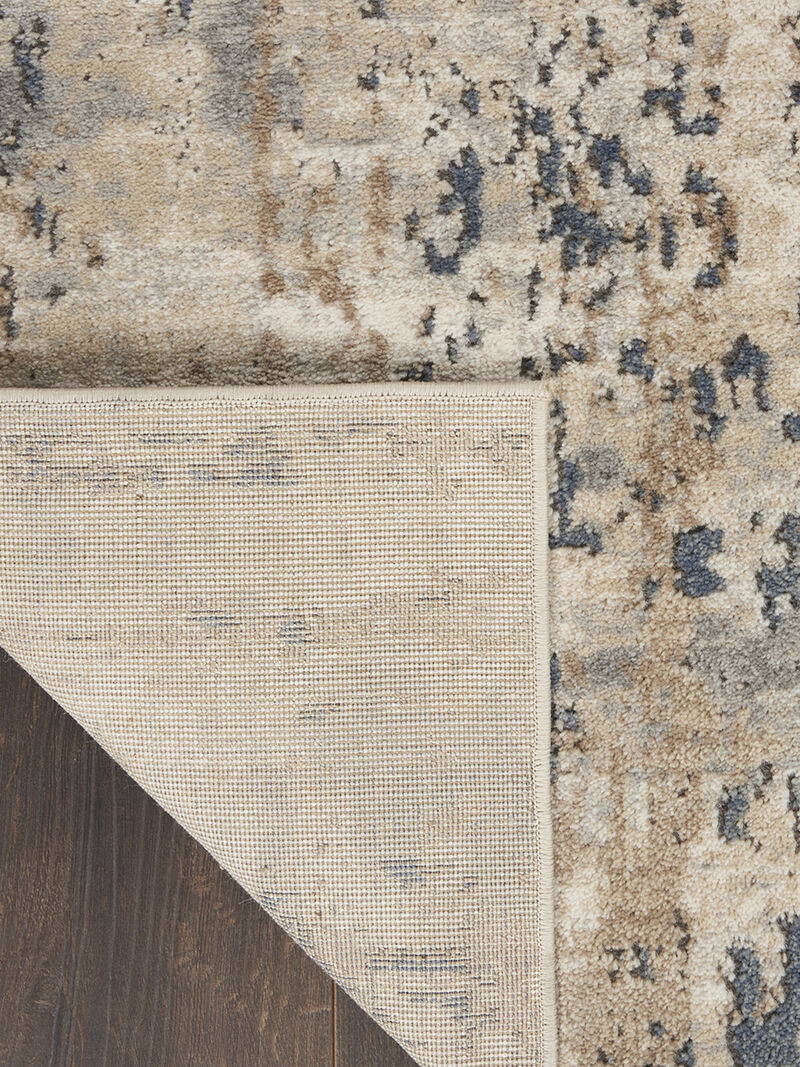 Quarry QUA01 Beige/Gray 2'2" x 7'6" Rug image number 2