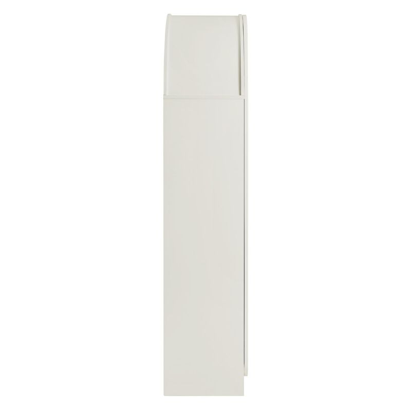 Dahlia 78 Inch Fluted and Scalloped Arched Storage Cabinet image number 6