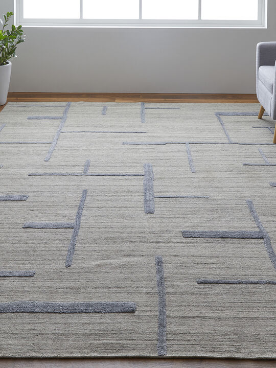 Longridge T8002 Beige/Blue 8' x 10' Rug By Thom Filcia