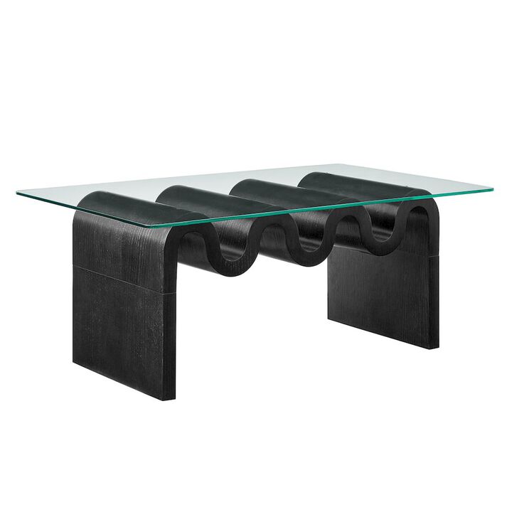 Modway Ondine Glass Top Coffee Table