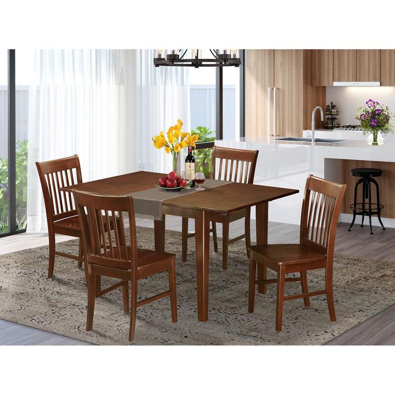 5 Pc Dining Kitchen Table set - Table with 4 Kitchen Dining Chairs