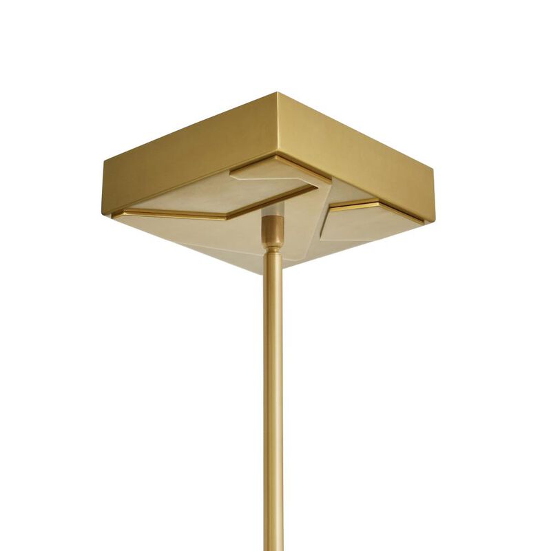 Solara Integrated LED Brass Chandelier