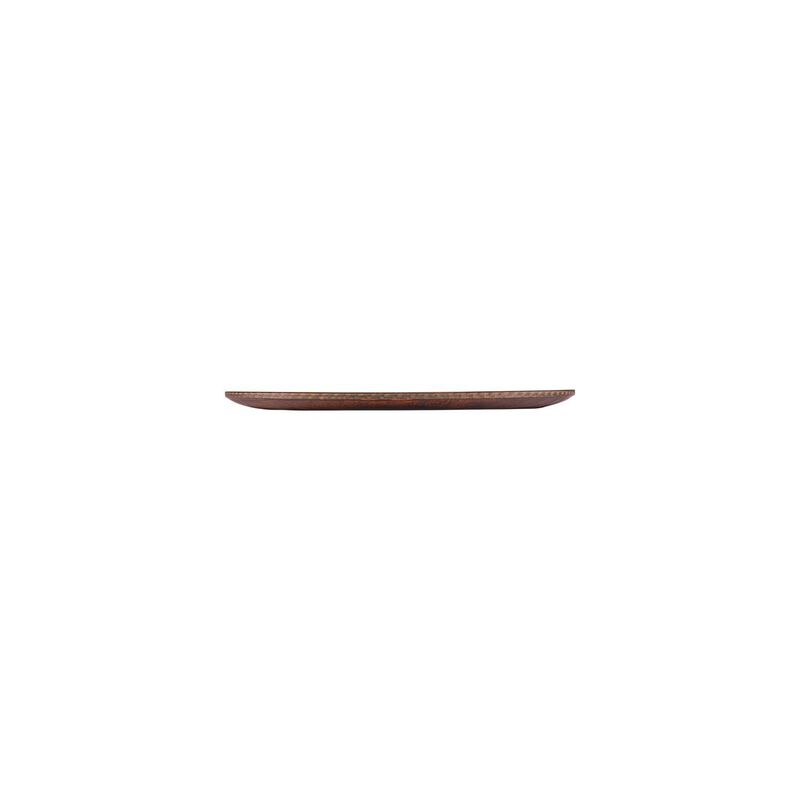 Turgla Composite dia.11" Round Brown Composite Plate (Set of 2)