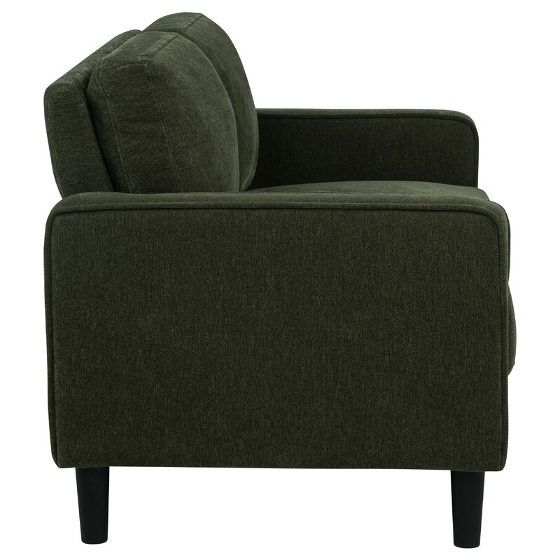 Rumi Loveseat, Track Arms w Piping, Foam Fill Upholstery image number 4
