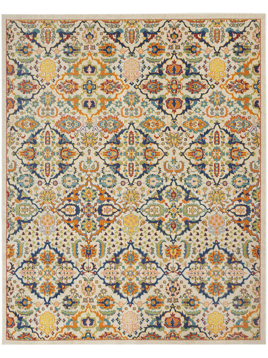Allur ALR03 Ivory/Multicolor 3' x 5' Rug