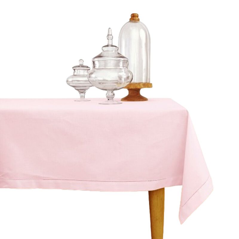 Solino Home Cotton Linen Hemstitch Tablecloth &ndash; Handcrafted, Machine Washable, Perfect for Holiday and Everyday Dining