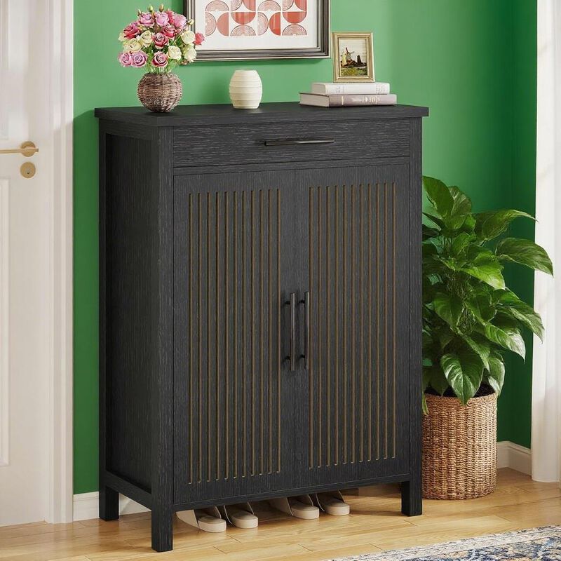 Space-Saving Shoe Storage Cabinet with Adjustable Shelves image number 5