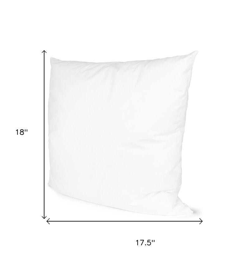 HomeRoots 18" White Cotton Throw Pillow Insert image number 3