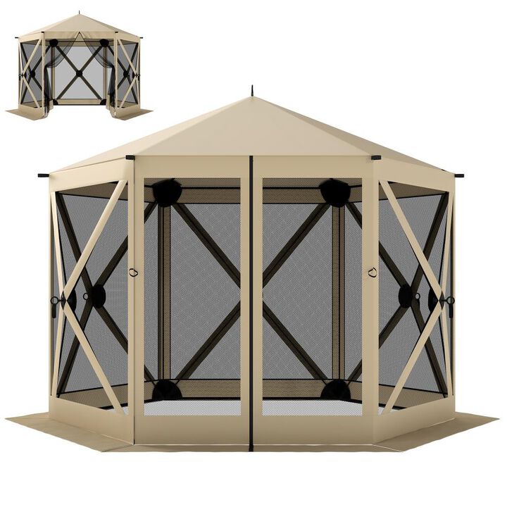 Hivvago 10x11 Pop Up Gazebo Screen Tent