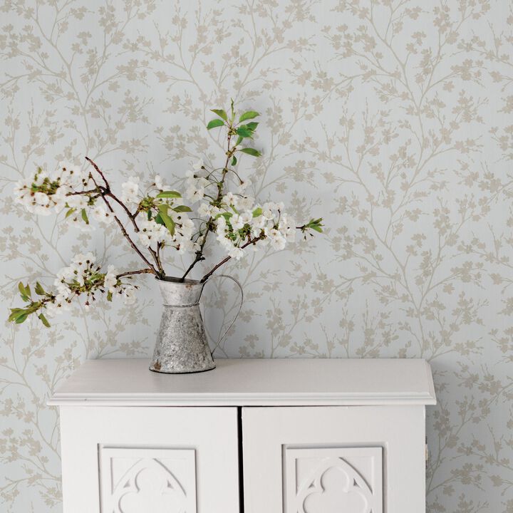 Secret Garden Wispy Branches Beige Wallpaper G78532