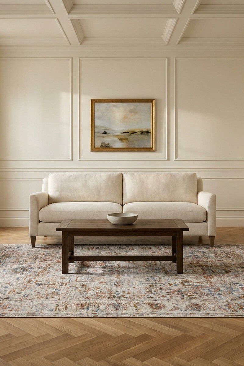 Patterned Silence Eliora Brown Rice 8'6" x 12' Rug image number 2