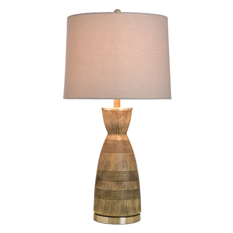 Solara Bronze Striped Lamp