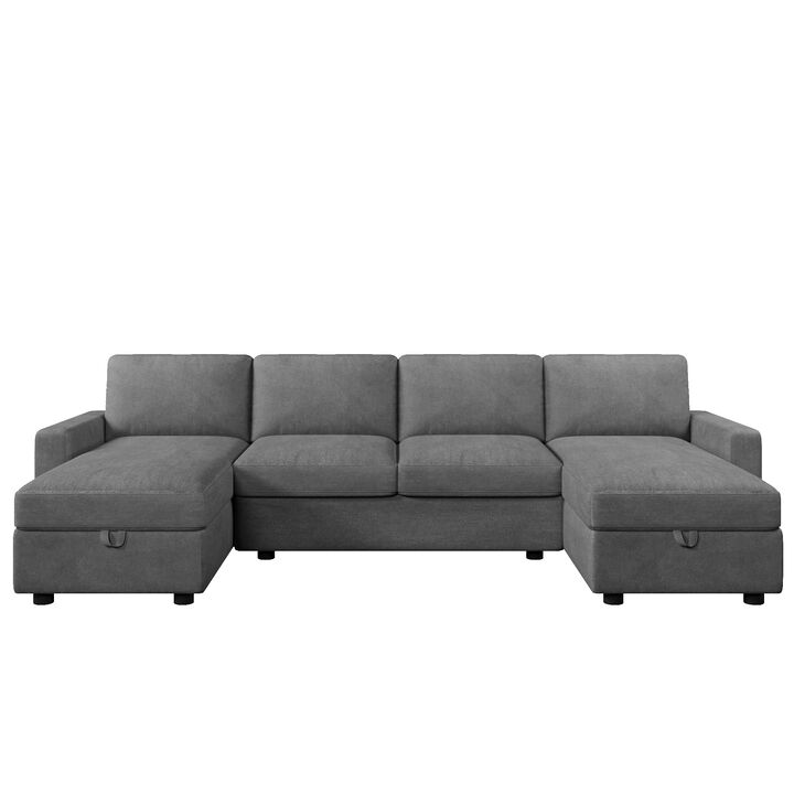 Merax Sectional Sofa Convertible Sectional Sofa U-shaped Sofa
