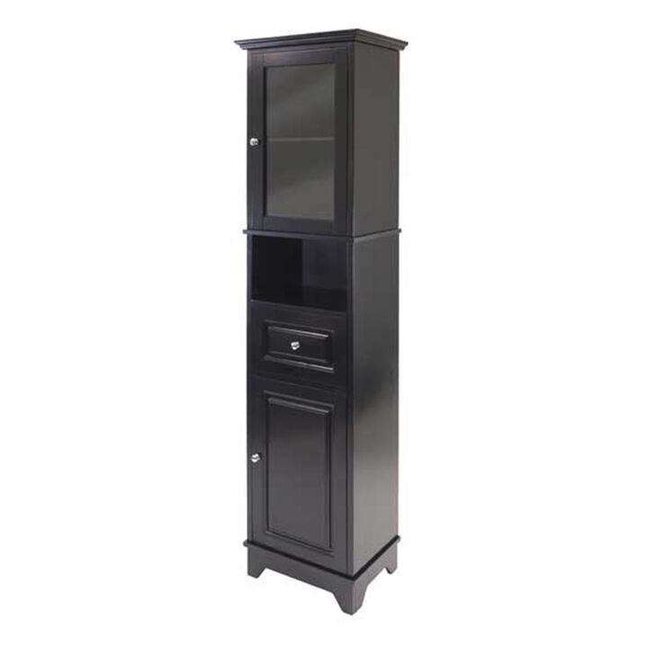 Alps Tall Cabinet with Glass Door and Drawer