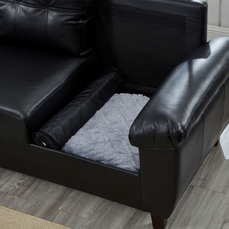 Mifnes PU Leather Loveseat image number 3