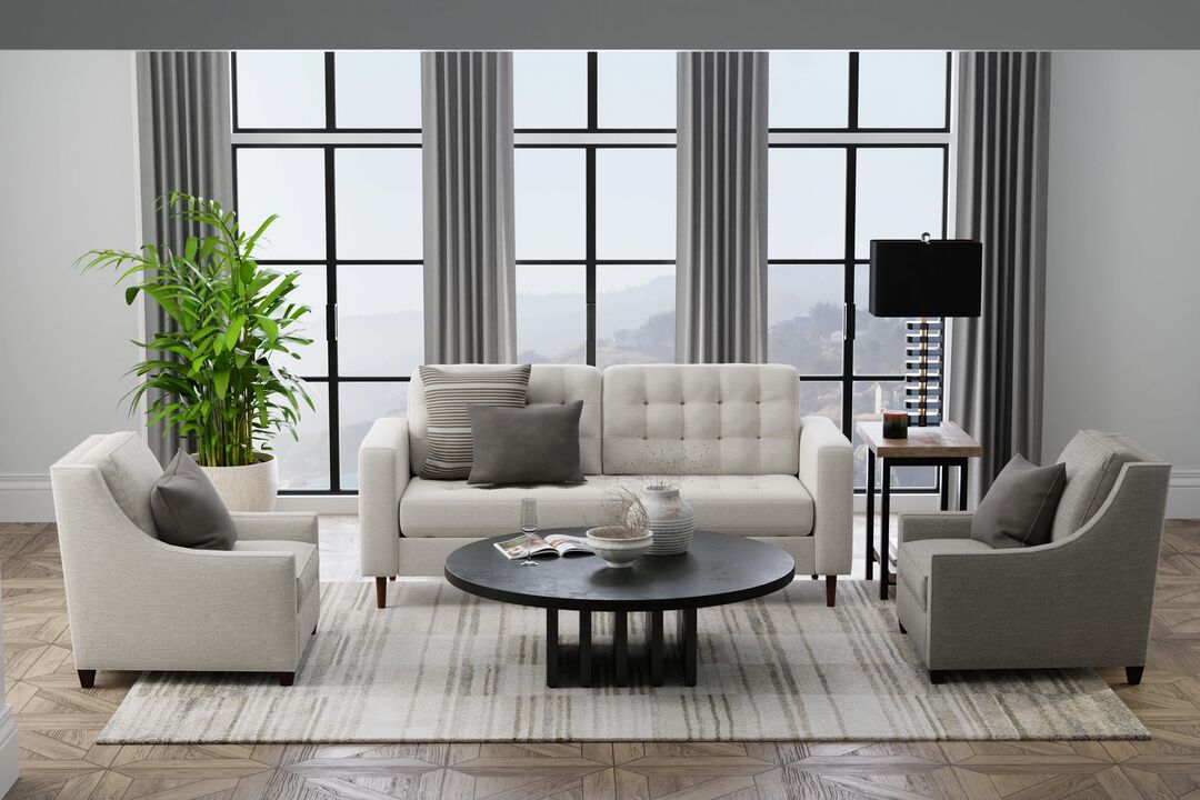 Richmond 39R3F Gray/White 5' x 7'6" Rug