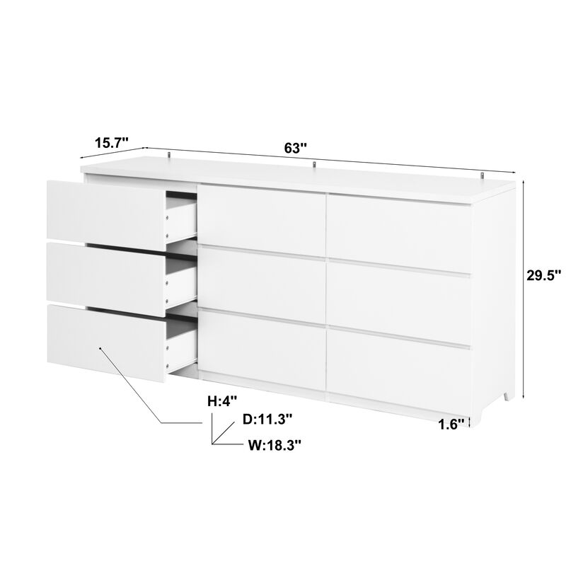 Jorwog 9 Drawer Dresser image number 9