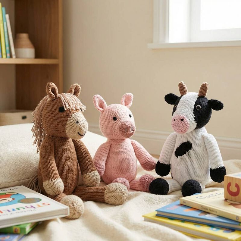 Handmade Knit Cow image number 2